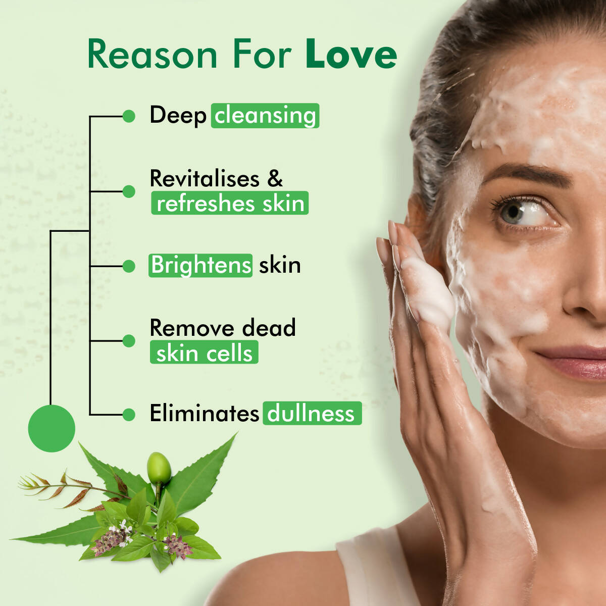 Fytika Brightening Foaming Facewash With Neem & Tulsi | Grocsy