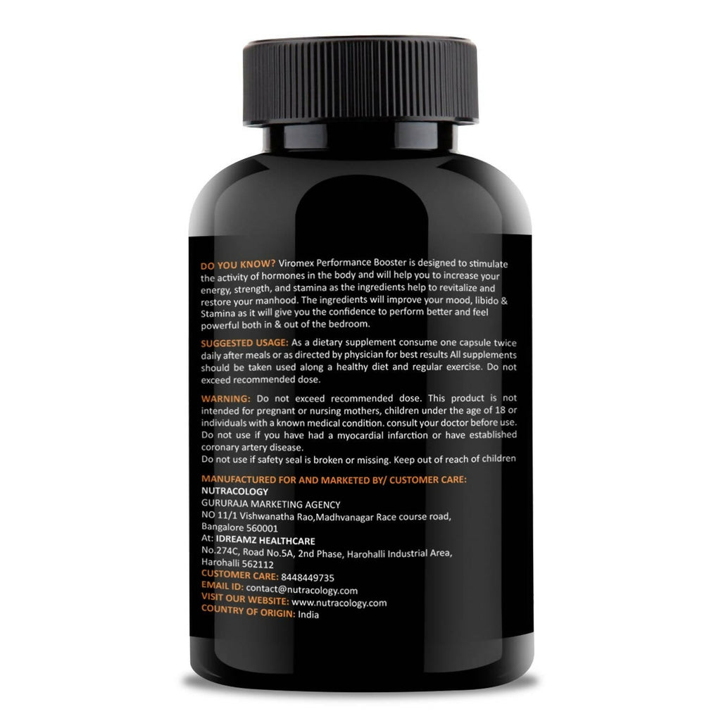 Nutracology Viromex Capsules For Strength, Stamina & Energy | Grocsy