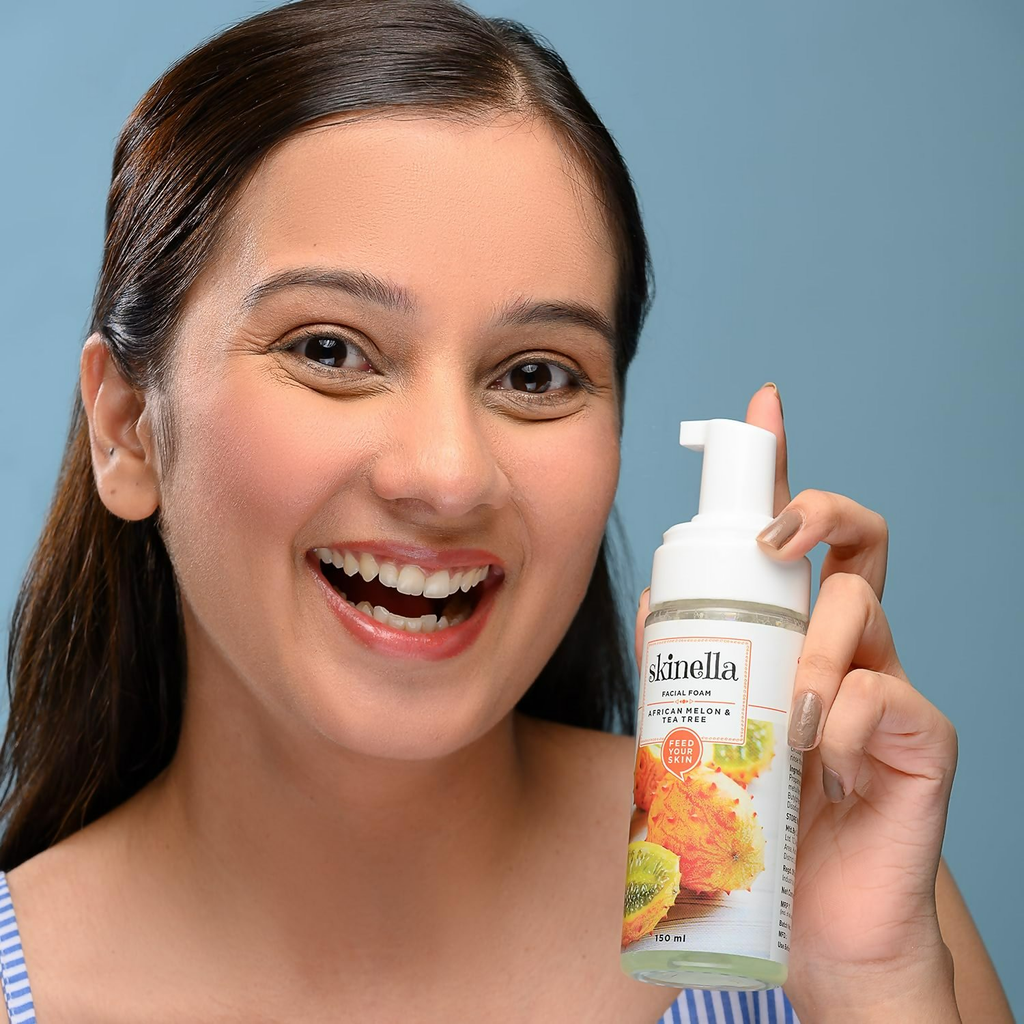 Skinella African Melon & Tea Tree Facial Foam | Grocsy