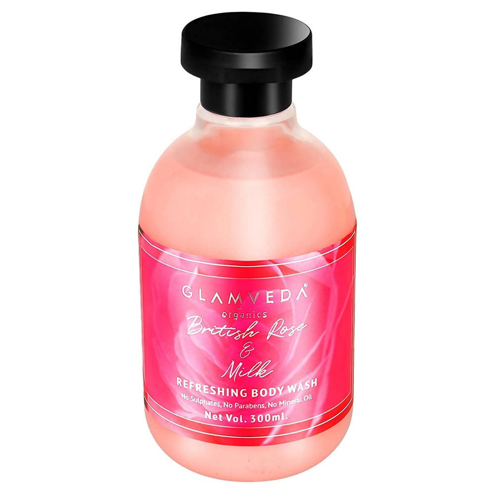 Glamveda British Rose & Milk Refreshing Body Wash | Grocsy