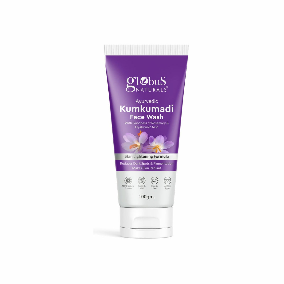 Globus Naturals Ayurvedic Kumkumadi Skin Lightening Face Wash | Grocsy