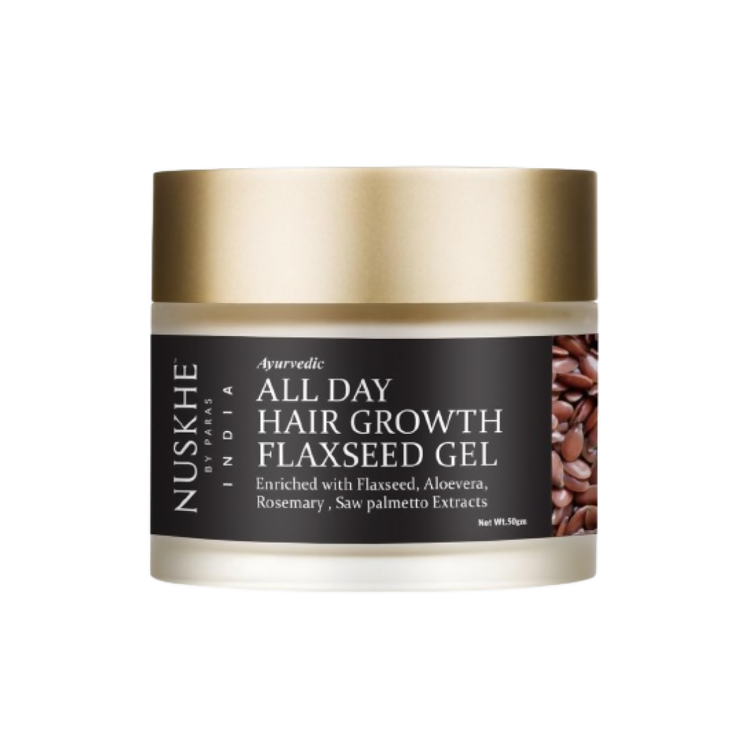 Nuskhe By Paras Ayurvedic All Day Hair Growth Flaxseed Gel | Grocsy