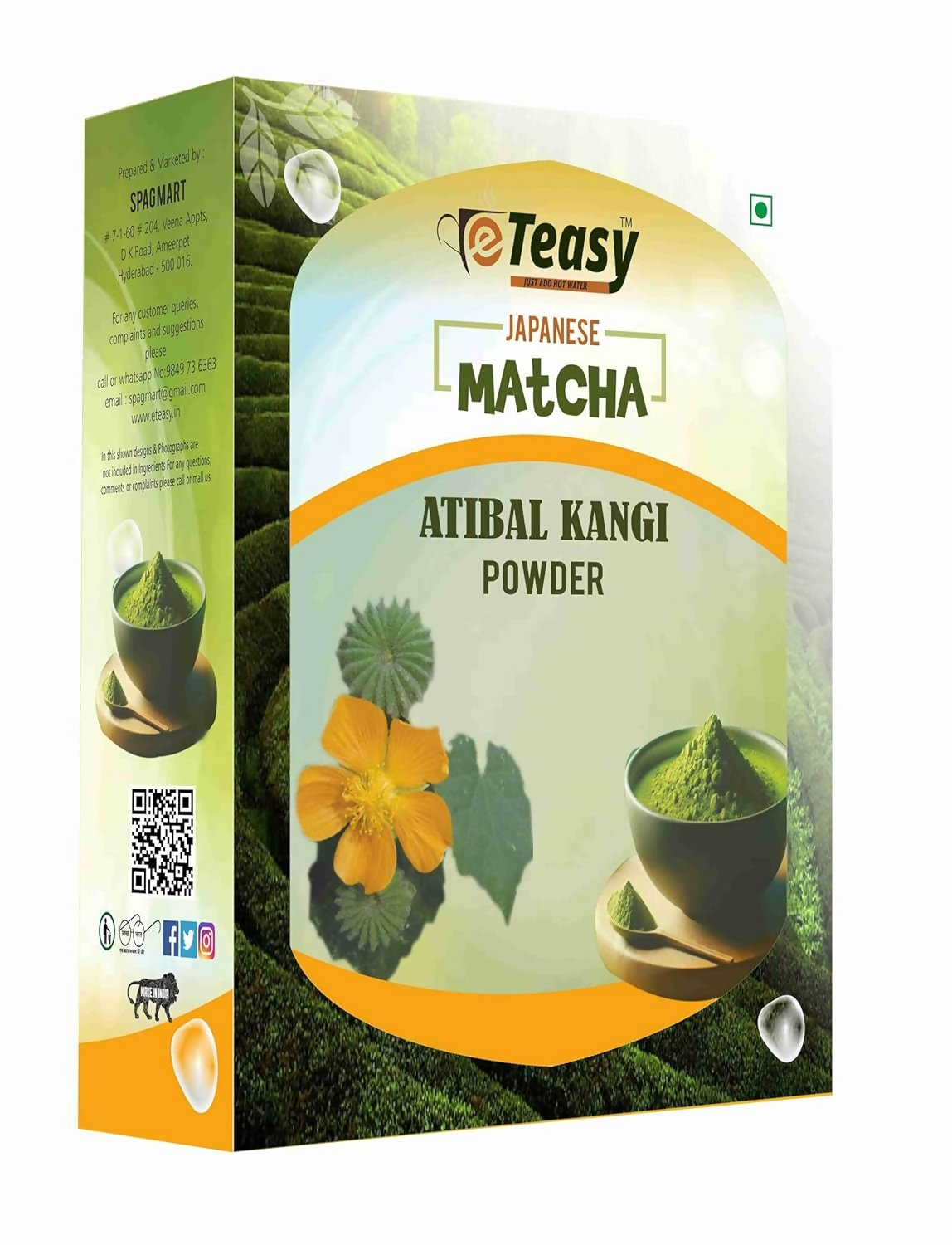 Eteasy Japanese Matcha Atibala Churna Bala Kangi Powder | Grocsy