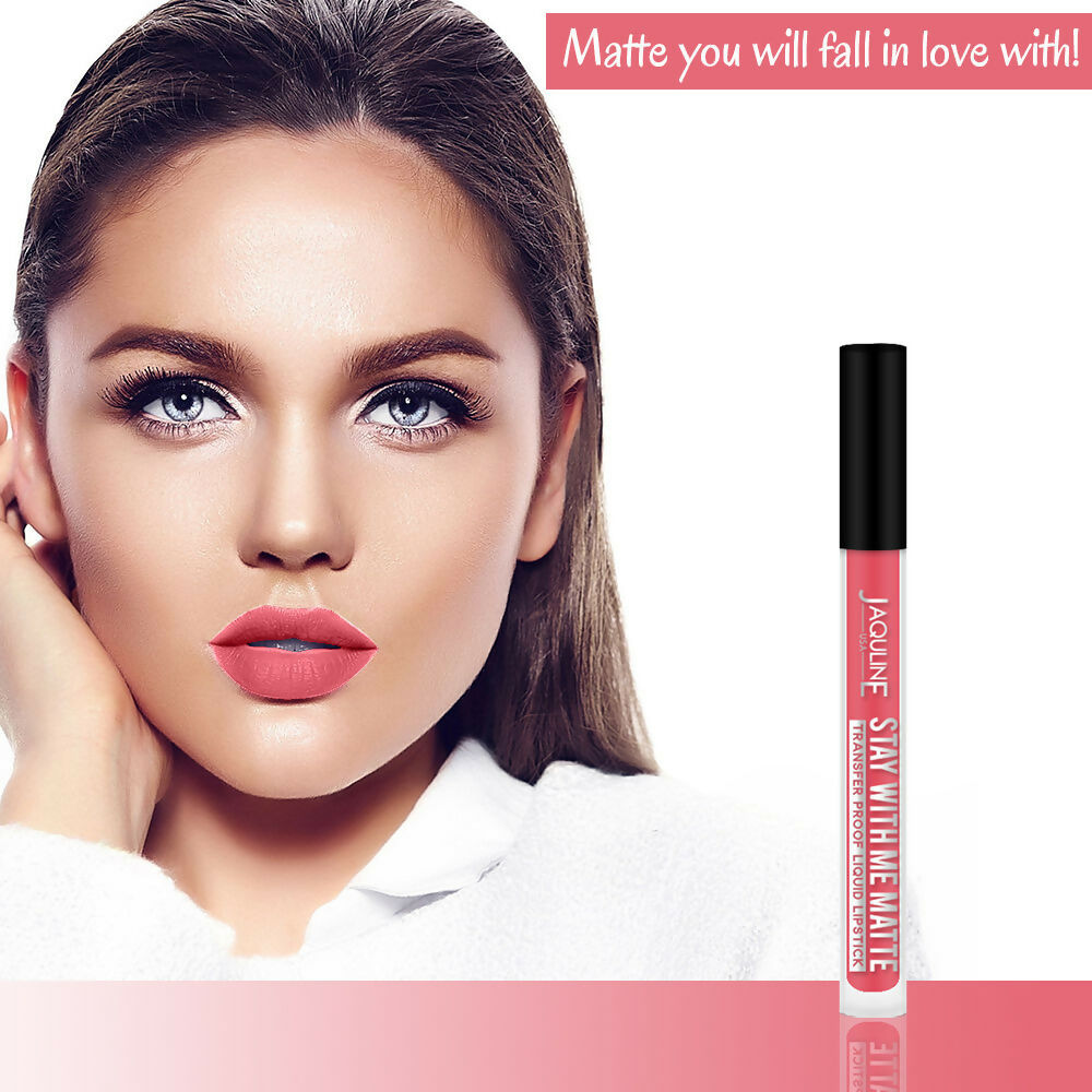 Jaquline USA Stay With Me Matte Liquid Lipstick - Play Girl | Grocsy