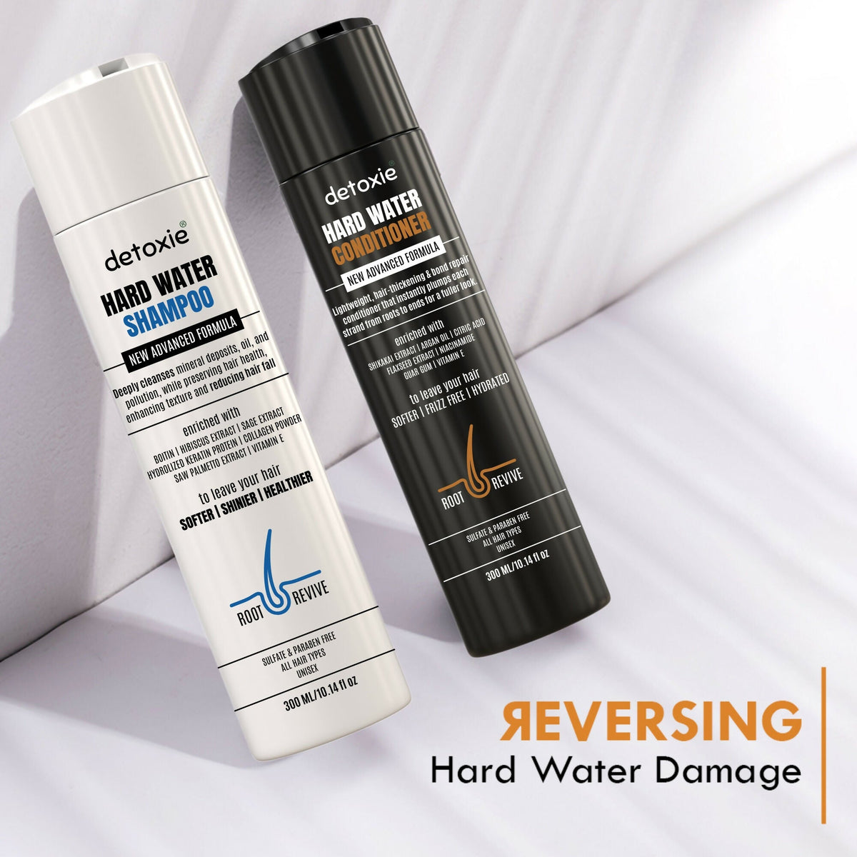 Detoxie Shampoo & Conditioner Combo - Hard Water Repair | Grocsy