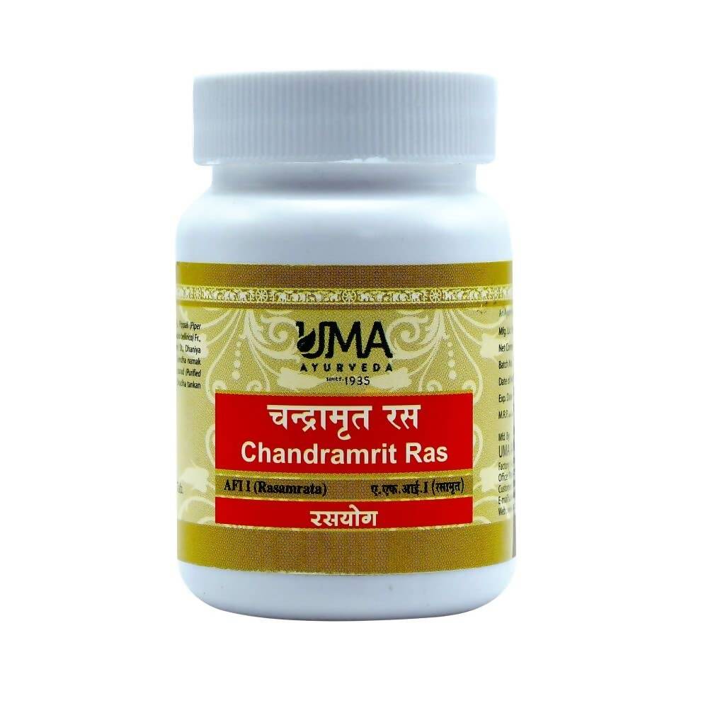 Uma Ayurveda Chandramrit Ras Tablets | Grocsy