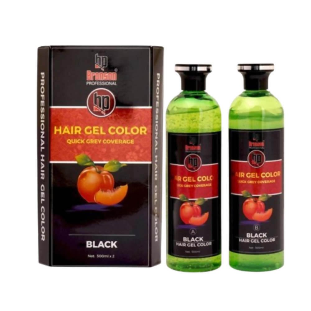 Bronson Professional Fruit Vinegar Gel Hair Colur Dye Natural Black | Grocsy