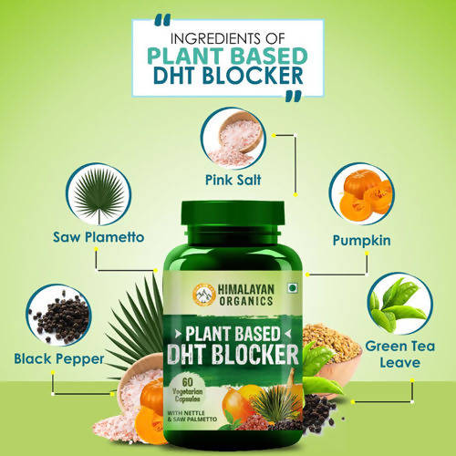 Himalayan Organics Plant Based DHT Blocker Vegetarian Capsules | Grocsy