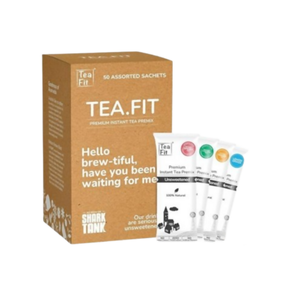 TeaFit Premium NO SUGAR Instant Assorted Tea Premix | Grocsy
