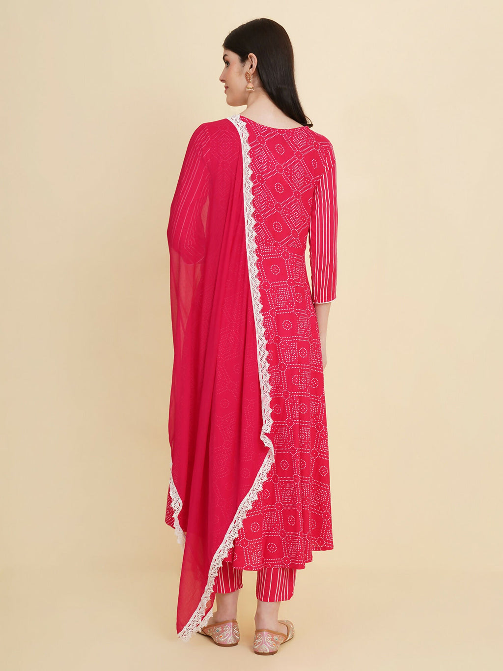 Designer Stylish Pink cotton Stitched Suit With Dupatta - Tanisha | Grocsy