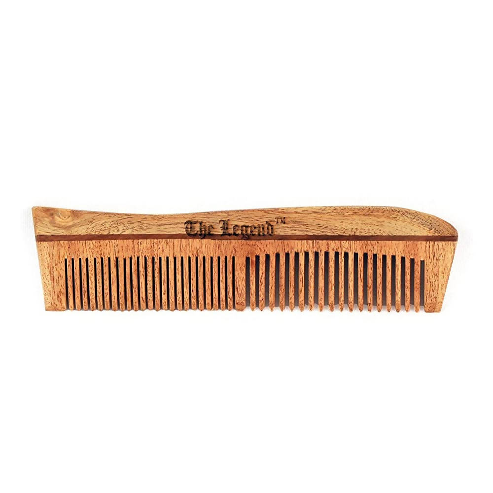 The Legend Organic Pure Neem Wood Comb Designer | Grocsy