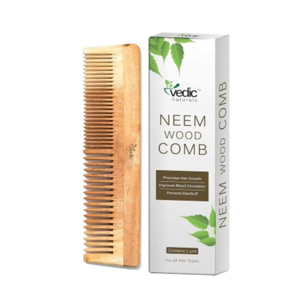 Vedic Naturals Neem Wood Comb | Grocsy