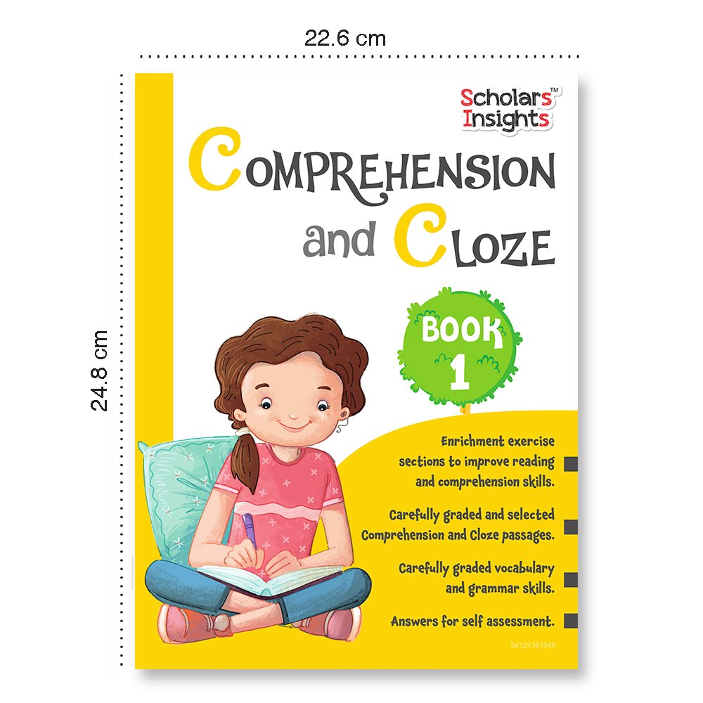 Grade 1 Ultimate English Combo Practice Workbooks Set of 4: Grammar, Writing Skills, Olympiad Prep, and Gear Up English| Ages 6-7 Years | Grocsy