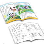 Grade 1 Ultimate English Combo Practice Workbooks Set of 4: Grammar, Writing Skills, Olympiad Prep, and Gear Up English| Ages 6-7 Years | Grocsy