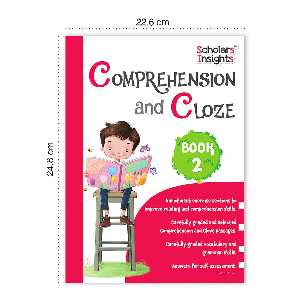 Grade 2 Ultimate English Combo Practice Workbooks Set of 4: Grammar, Writing Skills, Olympiad Prep, and Gear Up English| Ages 7-8 Years | Grocsy