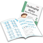 Grade 2 Comprehensive Learning with Mathematics Workbooks Set of 4 Ages 7-8 Years: Gear Up Math, Mental Math, Olympiad, and Challenging Word Problems | Grocsy