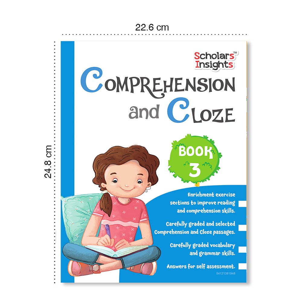 Grade 3 Ultimate English Combo Practice Workbooks Set of 4: Grammar, Writing Skills, Olympiad Prep, and Gear Up English| Ages 8-9 Years | Grocsy