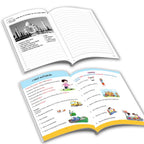 Grade 3 Ultimate English Combo Practice Workbooks Set of 4: Grammar, Writing Skills, Olympiad Prep, and Gear Up English| Ages 8-9 Years | Grocsy
