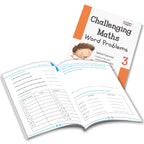 Grade 3 Comprehensive Learning with Mathematics Workbooks Set of 4 Ages 8-9 Years: Gear Up Math, Mental Math, Olympiad, and Challenging Word Problems | Grocsy