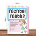 Grade 4 Comprehensive Learning with Mathematics Workbooks Set of 4 Ages 9-10 Years: Gear Up Math, Mental Math, Olympiad, and Challenging Word Problems | Grocsy