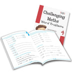 Grade 4 Comprehensive Learning with Mathematics Workbooks Set of 4 Ages 9-10 Years: Gear Up Math, Mental Math, Olympiad, and Challenging Word Problems | Grocsy