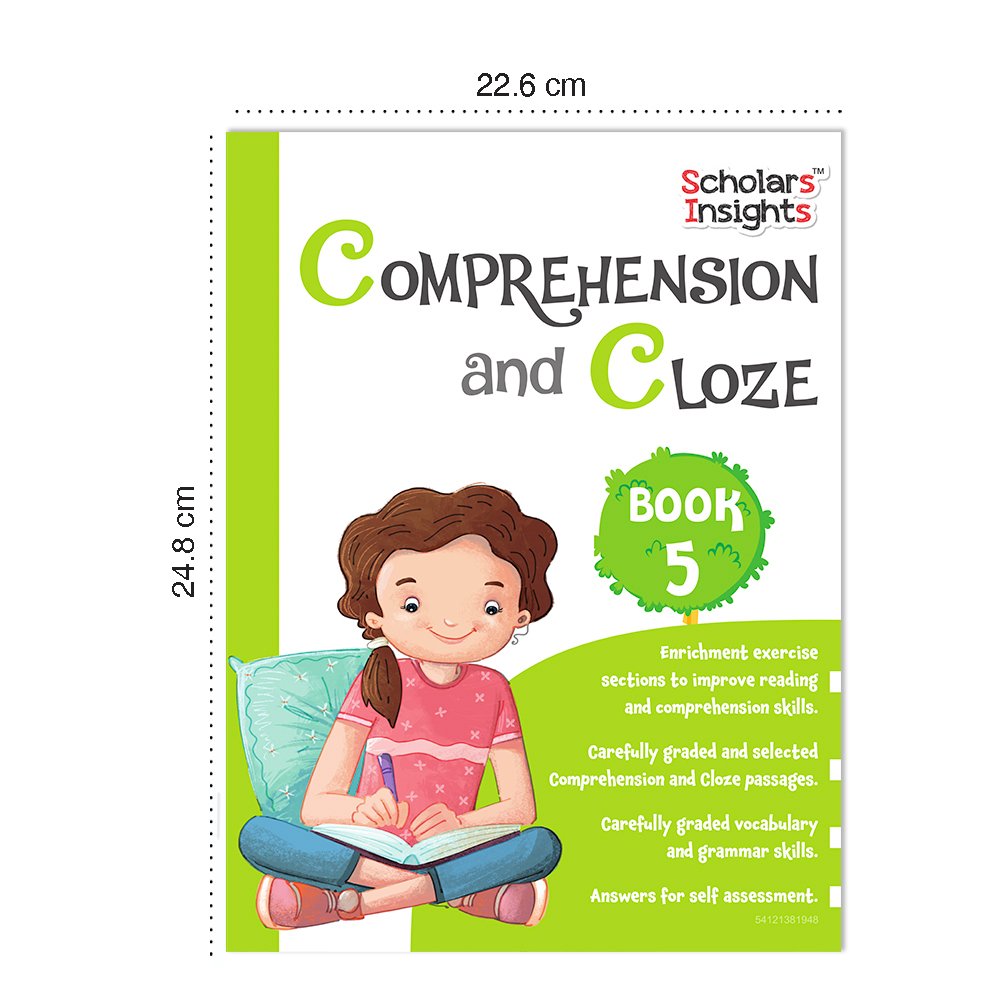 Grade 5 Ultimate English Combo Practice Workbooks Set of 4: NEP Based Interactive Grammar & Writing Skills, Olympiad Prep| Ages 10-11 Years | Grocsy