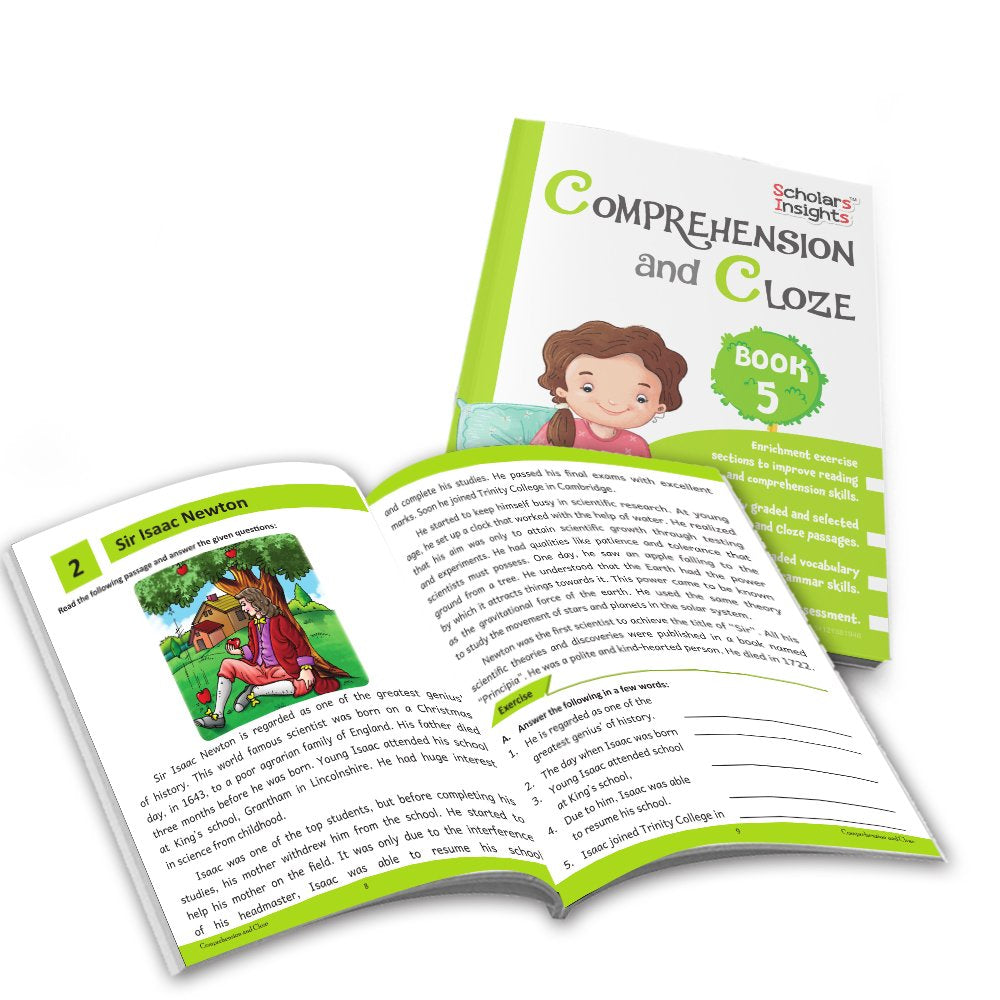 Grade 5 Ultimate English Combo Practice Workbooks Set of 4: NEP Based Interactive Grammar & Writing Skills, Olympiad Prep| Ages 10-11 Years | Grocsy