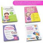 Grade 5 Ultimate English Combo Practice Workbooks Set of 4: NEP Based Interactive Grammar & Writing Skills, Olympiad Prep| Ages 10-11 Years | Grocsy