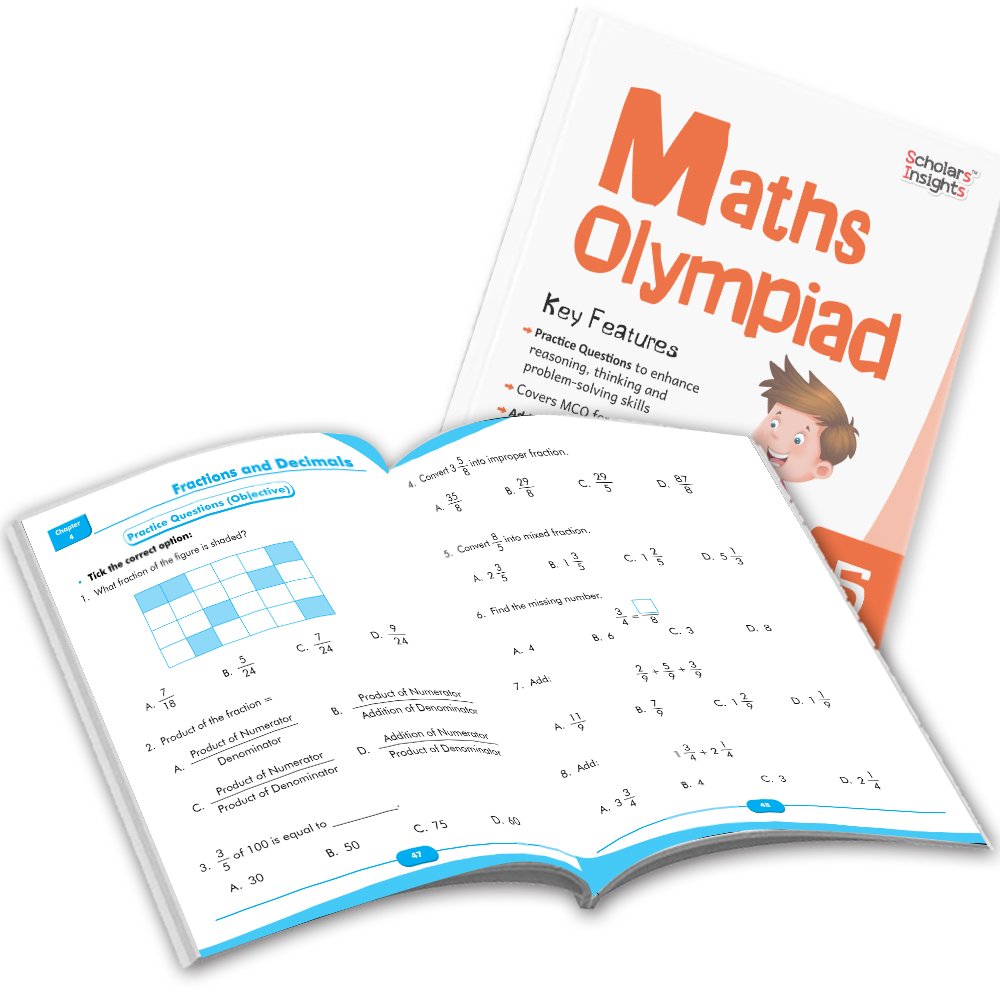 Grade 5 Comprehensive Learning with Mathematics Workbooks Set of 4 Ages 10-11 Years: Gear Up Math, Mental Math, Olympiad,Challenging Word Problems | Grocsy