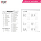Grade 6 Comprehensive Learning with Mathematics Workbooks Set of 4 Ages 11-12 Years: Gear Up Math, Mental Math, Olympiad, Challenging Word Problems | Grocsy