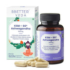 BBETTER Veda KSM 66 Ashwagandha Capsules | Grocsy