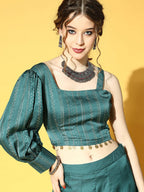 Yufta Green & Beige Co-Ords | Grocsy