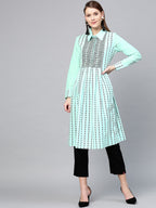 Yufta Green & Black Striped Tunic | Grocsy