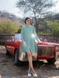 Yufta Green Checked Dress | Grocsy