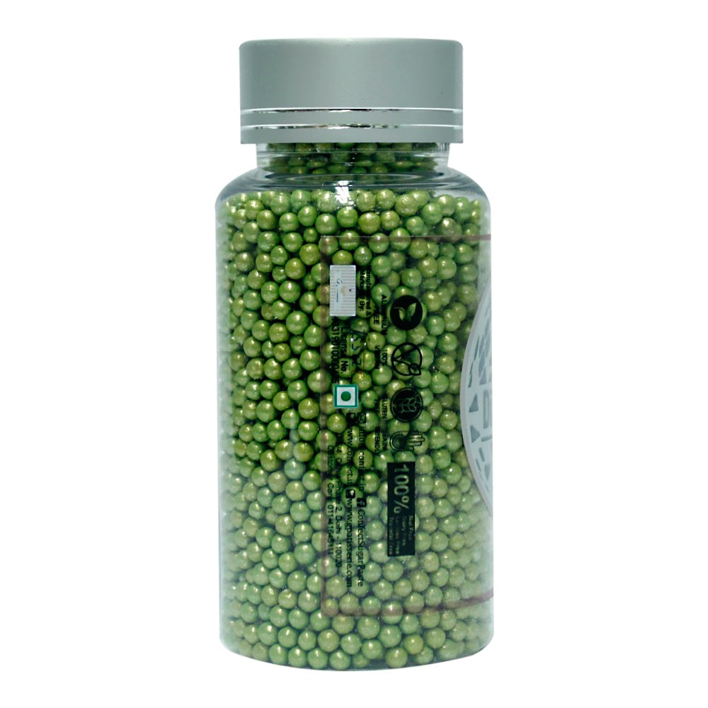 Confect Green Disco Balls Sprinkles 3 MM | Grocsy