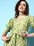 Yufta Green Midi Dress | Grocsy