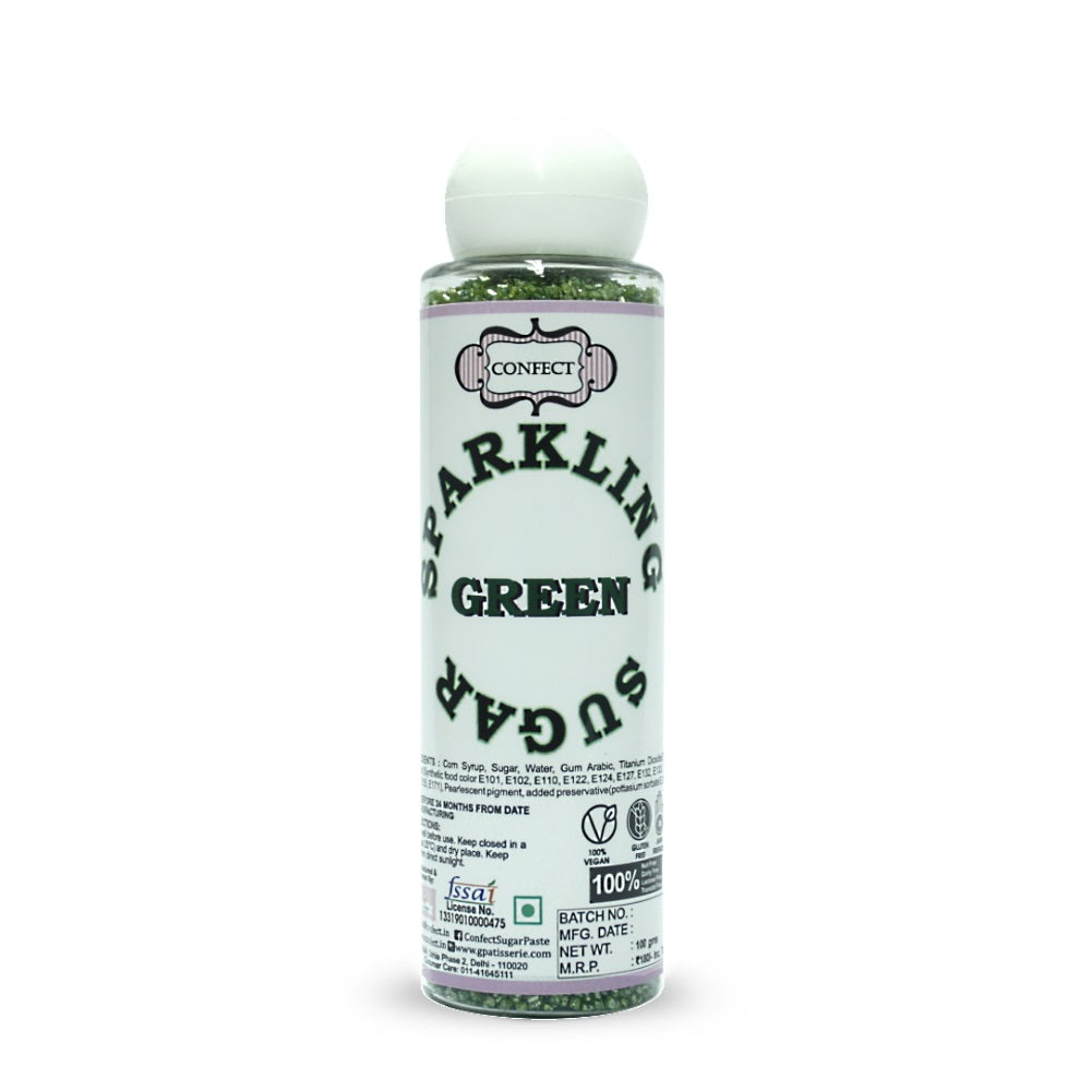 Confect Green | Sparkling Sugar | Grocsy