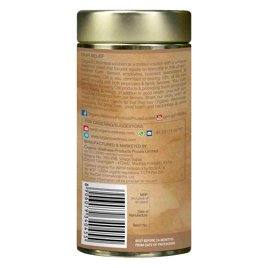 Organic Wellness Tulsi Green Tea Classic Tin | Grocsy