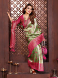 Anaita Banarasi Tissue Silk Saree | Grocsy