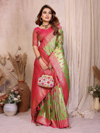 Anaita Banarasi Tissue Silk Saree | Grocsy