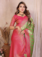 Anaita Banarasi Tissue Silk Saree | Grocsy