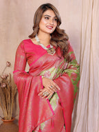 Anaita Banarasi Tissue Silk Saree | Grocsy