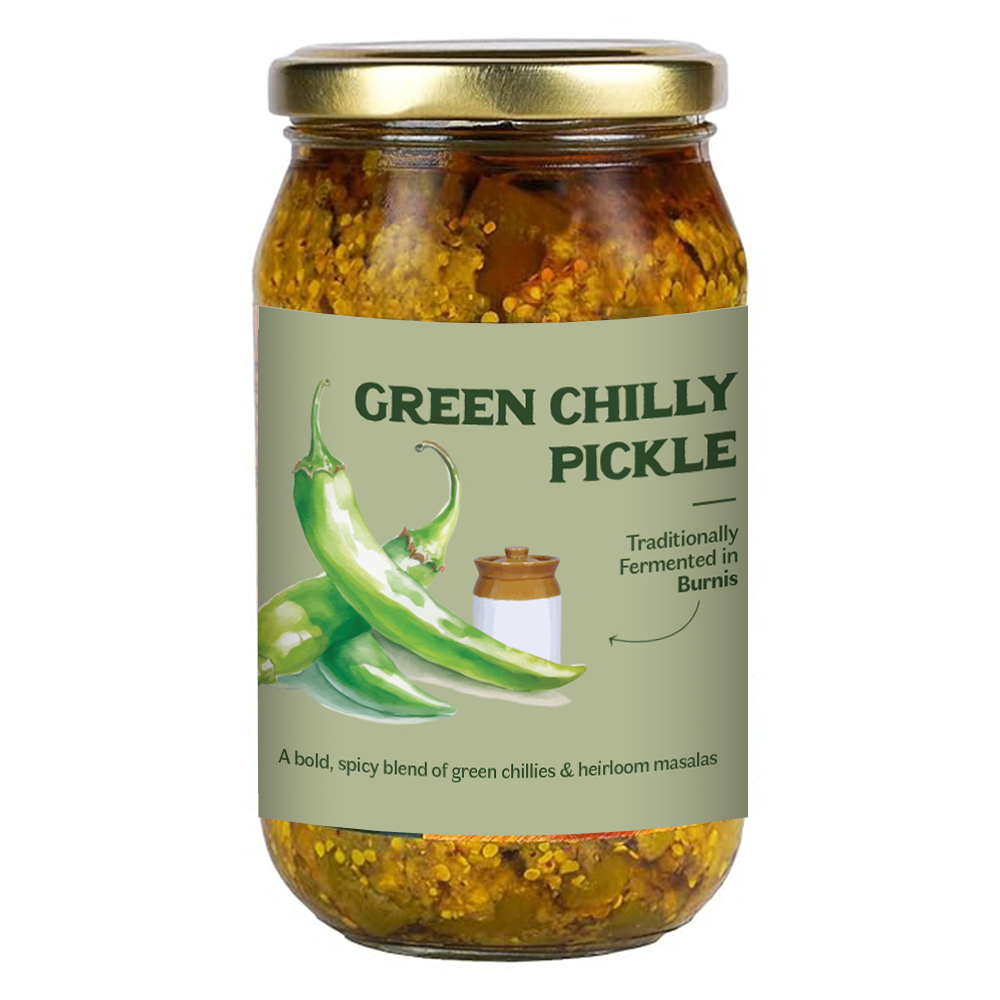 Vediko Origins Green Chilly Pickle | Grocsy