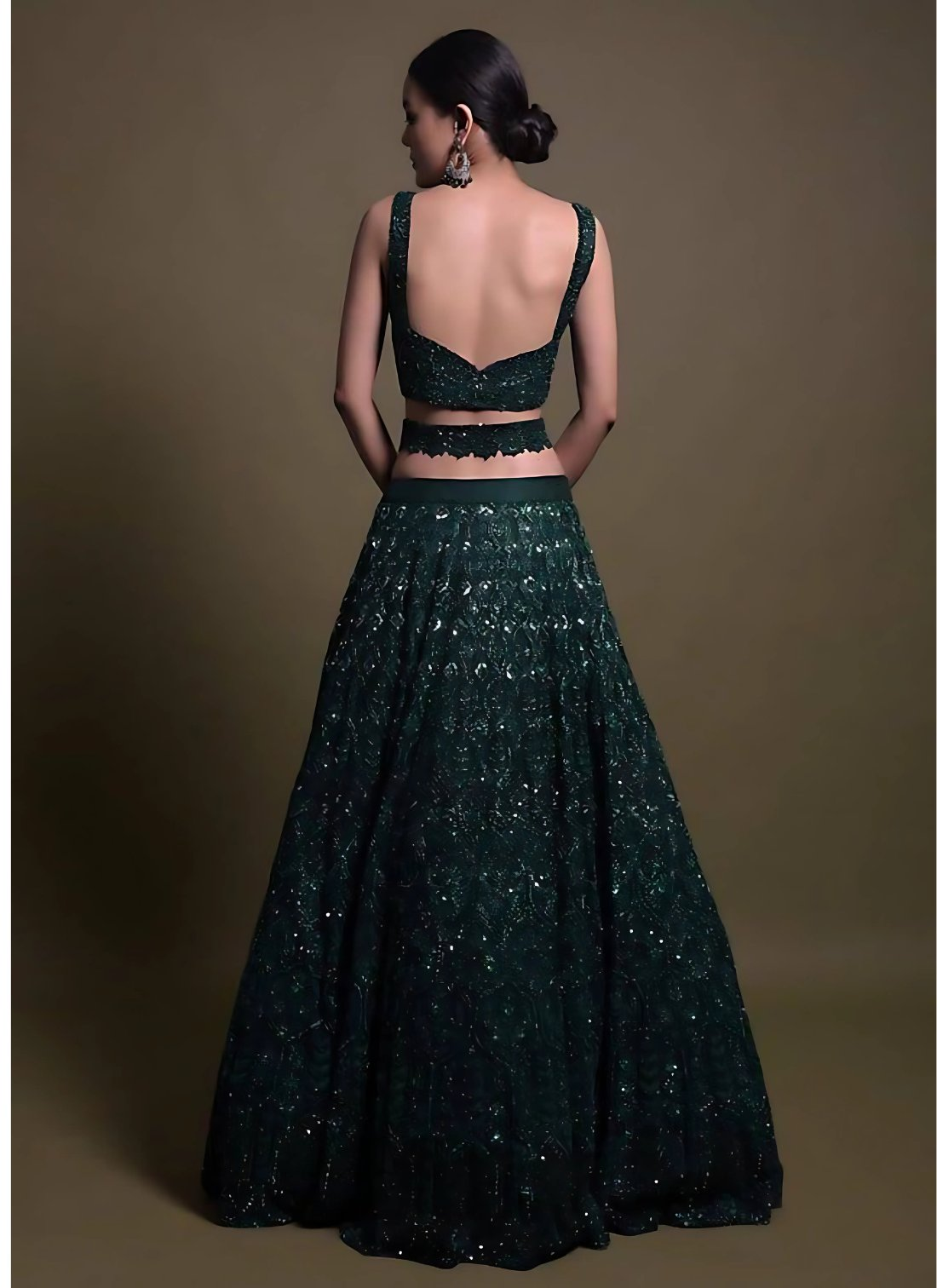 Lehenga Mart Designer Wedding Lehenga Choli For Women - Green | Grocsy