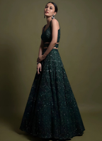 Lehenga Mart Designer Wedding Lehenga Choli For Women - Green | Grocsy