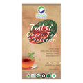 Organic Wellness Tulsi Green Tea + Saffron Tea Bags | Grocsy