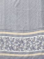 Yufta Grey Floral Printed Kurta Dupatta Set | Grocsy