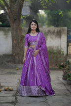 Lehenga Mart Designer Bollywood Style Wedding Lehenga Choli - Purple | Grocsy