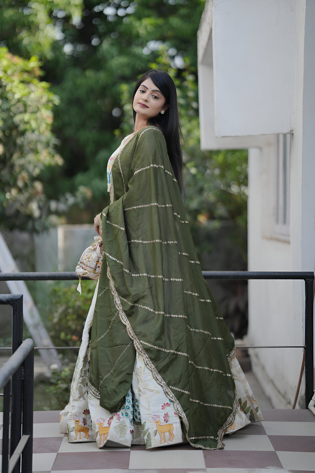 Lehenga Mart Designer Bollywood Style Wedding Lehenga Choli - Mahendi | Grocsy