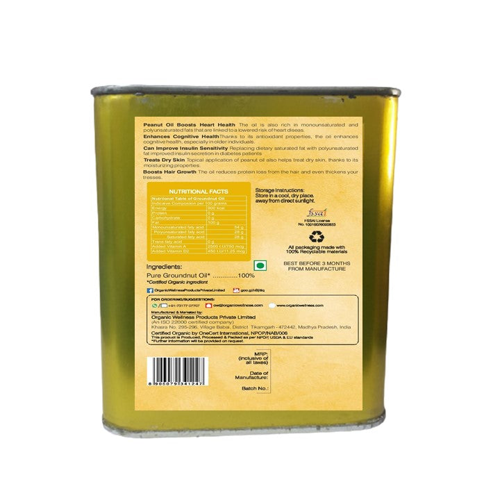 Organic Wellness Ow'meal Groundnut Oil | Grocsy